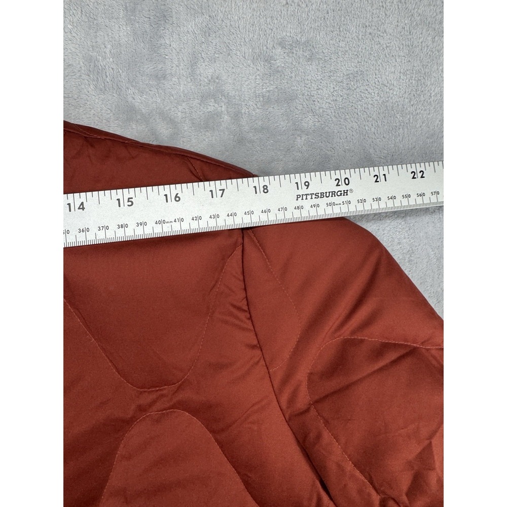 Outerknown Phoenix Quilted‎ Down Puffer Warm Lightweight Jacket Orange Women's M - Picture 7 of 8